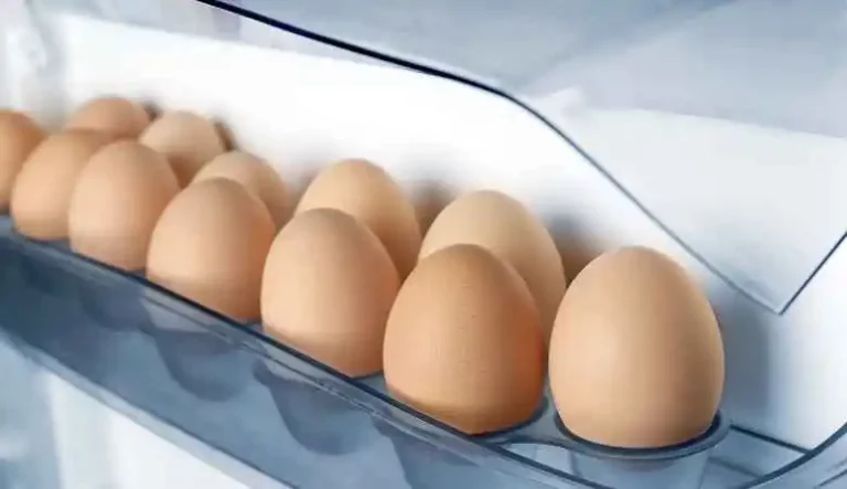 eggs in a fridge